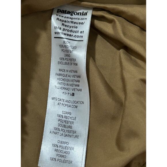 Patagonia Women's Los Gatos Fuzzy Sherpa Fleece Vest Jacket Size Medium Brown - Picture 7 of 9